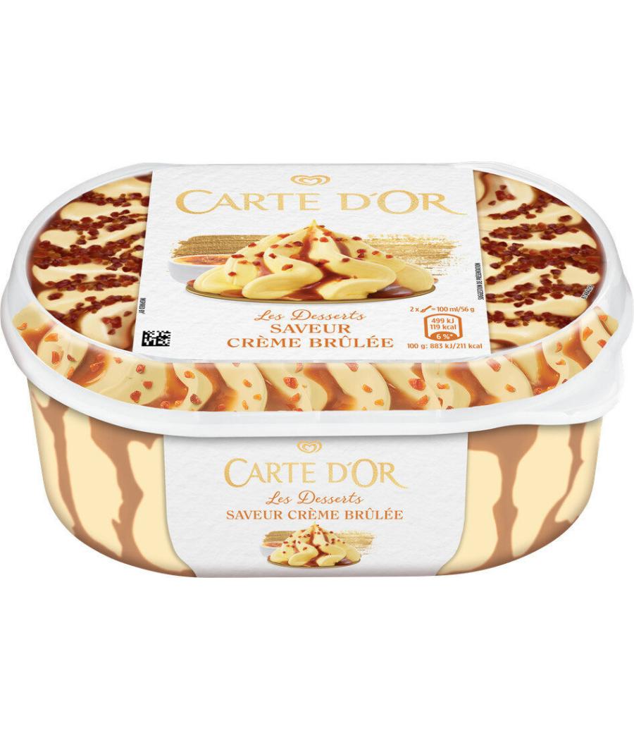 GLACE  CARTE D'OR SAVEUR CREME BRULEE 900 G