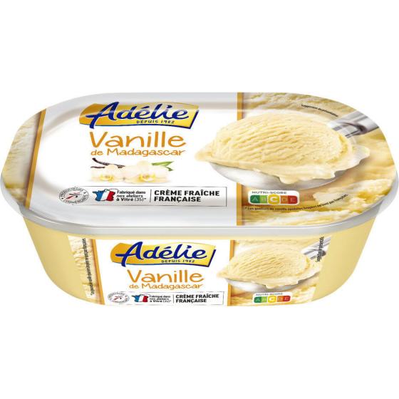 CREME GLACE Adélie VANILLE DE MADAGASCAR 1L