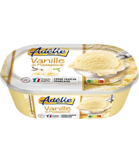 CREME GLACE Adélie VANILLE DE MADAGASCAR 1L