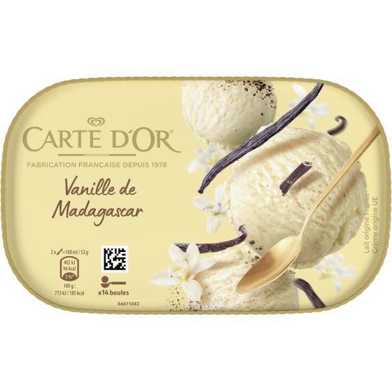 GLACE VANILLE DE MADAGASCAR CARTE D'OR 367G