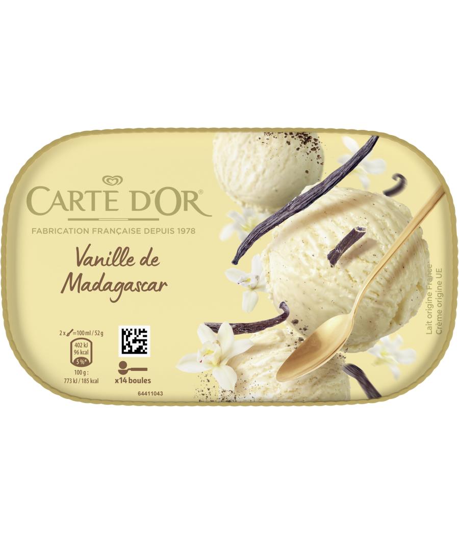 GLACE VANILLE DE MADAGASCAR CARTE D'OR 367G