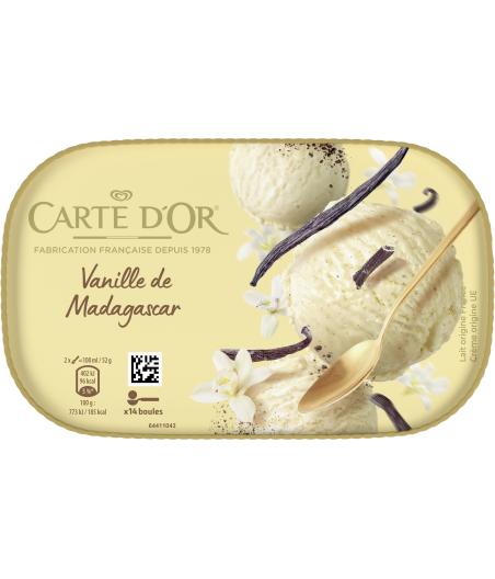 GLACE VANILLE DE MADAGASCAR CARTE D'OR 367G