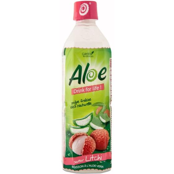 BOISSON A L'ALOE VERA SAVEUR LITCHI 50CL