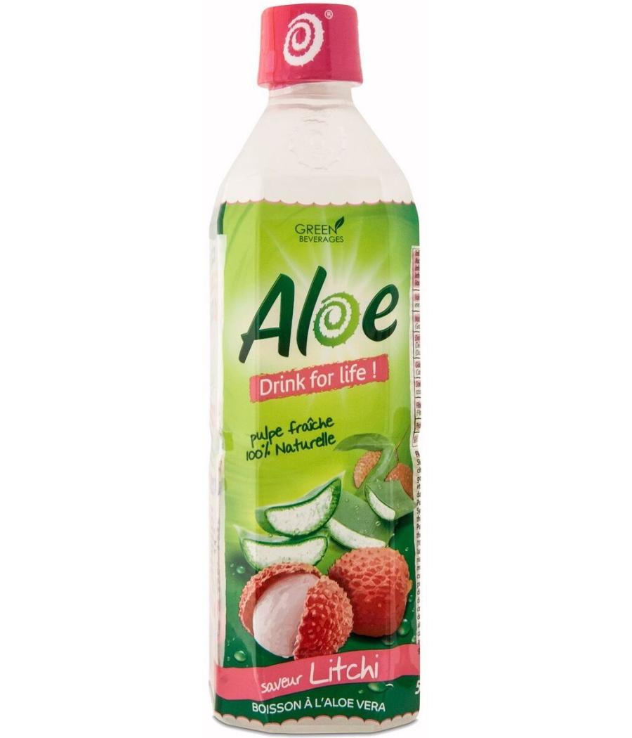 BOISSON A L'ALOE VERA SAVEUR LITCHI 50CL