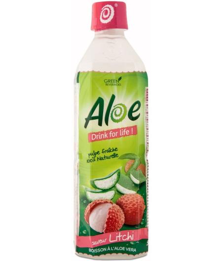 BOISSON A L'ALOE VERA SAVEUR LITCHI 50CL