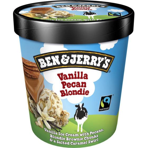 GLACE POT VANILLE PECAN BLONDIE BEN & JERRY'S 500ML
