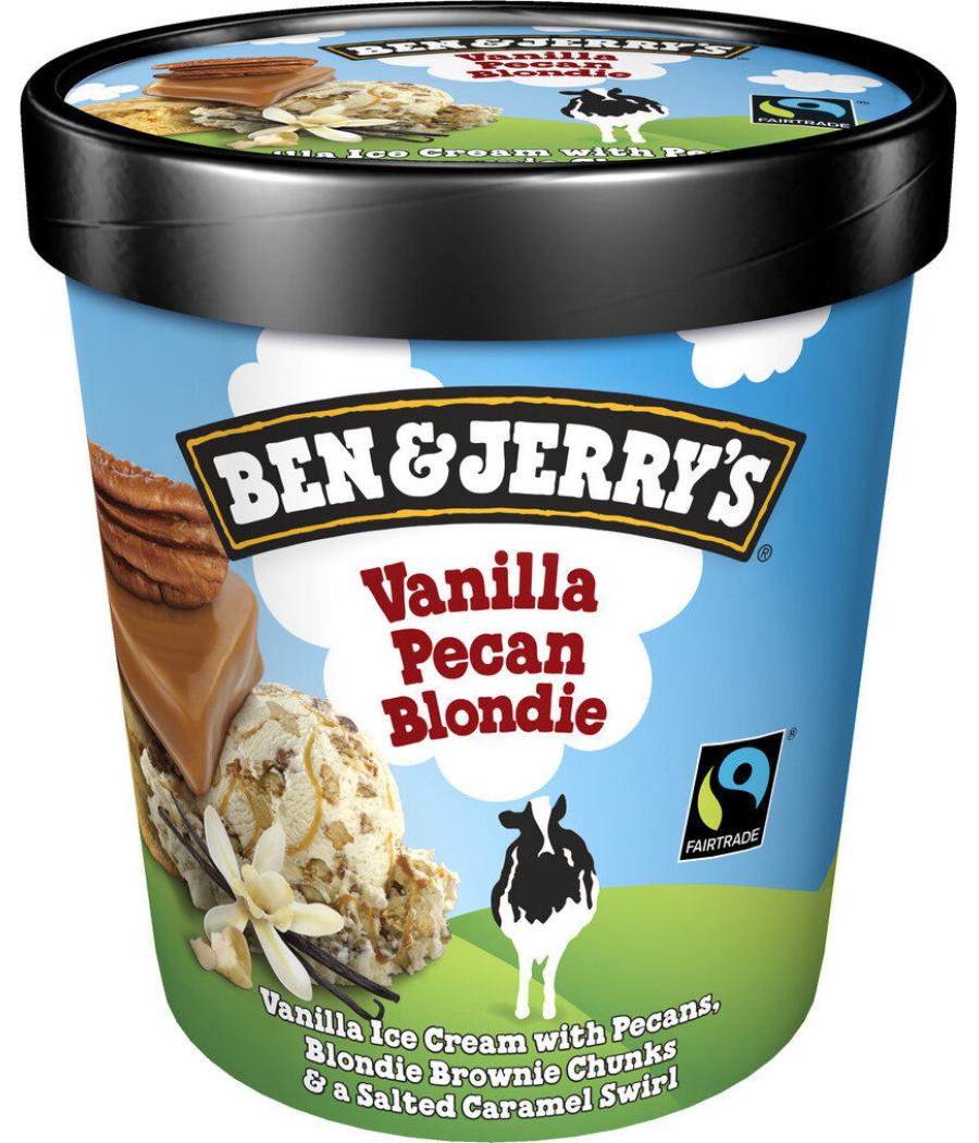 GLACE POT VANILLE PECAN BLONDIE BEN & JERRY'S 500ML
