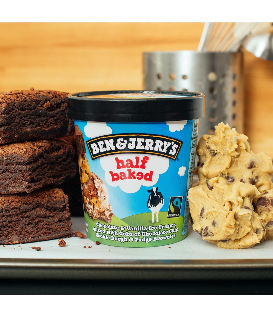 GLACE EN POT HALF BAKED BEN & JERRY'S 465ML