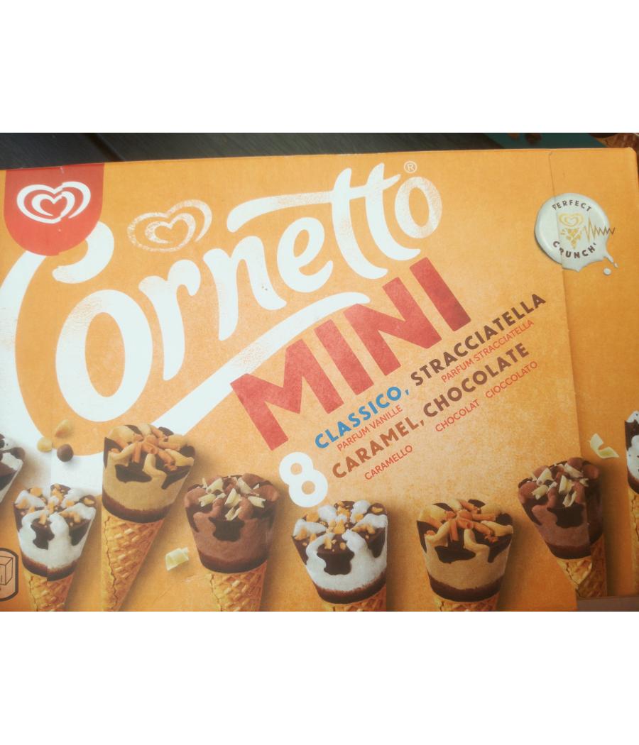 GLACE MIX MINI PARFUMS ASSORTIS CORNETTO X8 288G