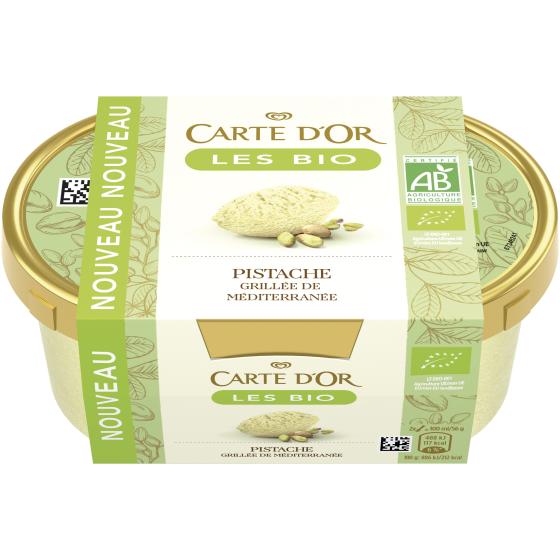 GLACE PISTACHE GRILLEES DE MEDITERRANEE BIO CARTE D'OR 250G