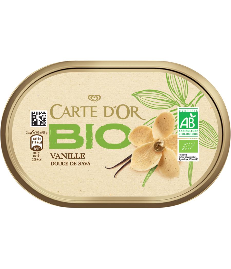 GLACE VANILLE DOUCE DE SAVA BIO CARTE D'OR 250G