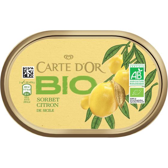 SORBET CITRON DE SICILE BIO CARTE D'OR 300G