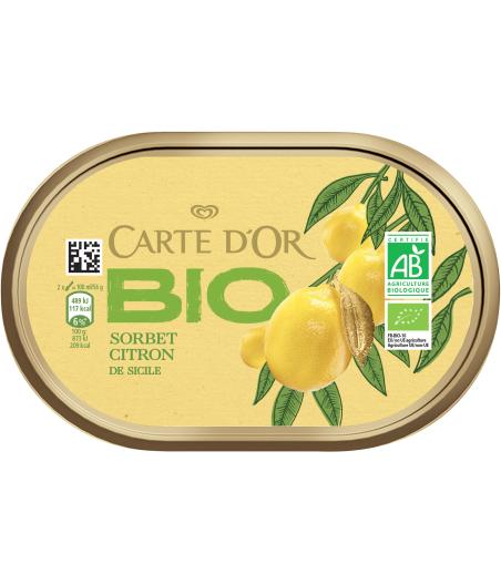 SORBET CITRON DE SICILE BIO CARTE D'OR 300G
