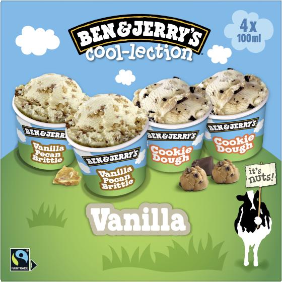 GLACE THE VANILLA COOL-LECTION BEN & JERRY'S 4X100ML