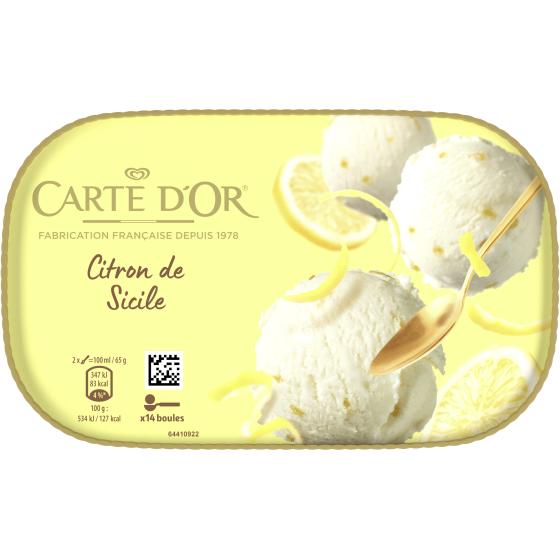 GLACE CITRON DE SICILE CARTE D'OR 453G