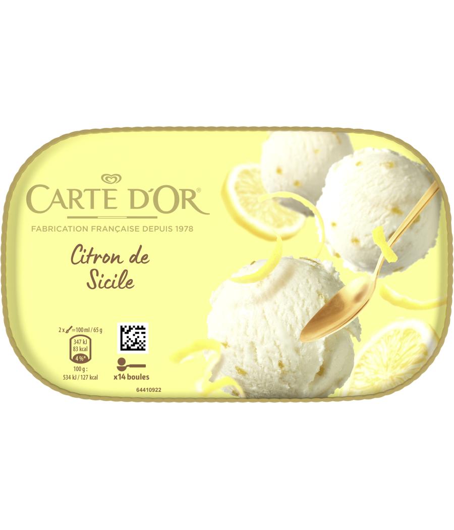 GLACE CITRON DE SICILE CARTE D'OR 453G