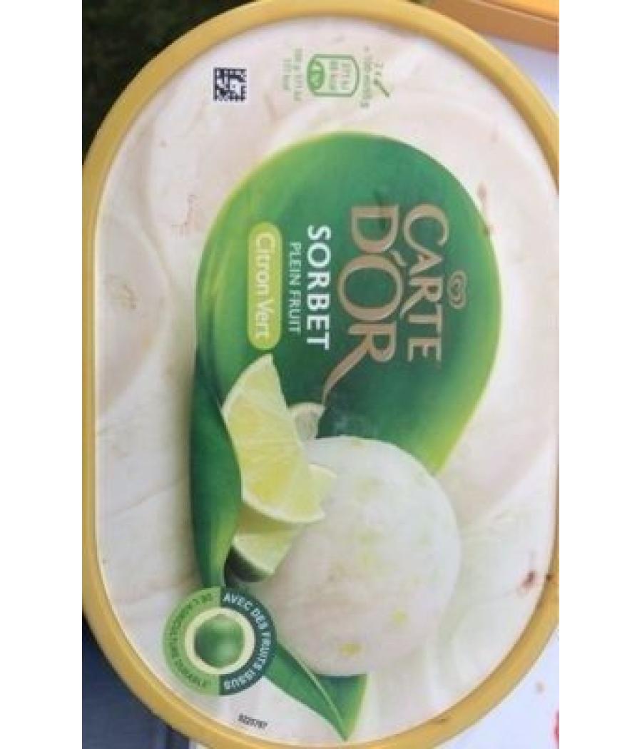 C. OR BAC SORBET CITR VERT 650 G