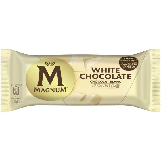 MAGNUM GLACE BATONNET CHOCOLAT BLANC 1X110ML 86 G