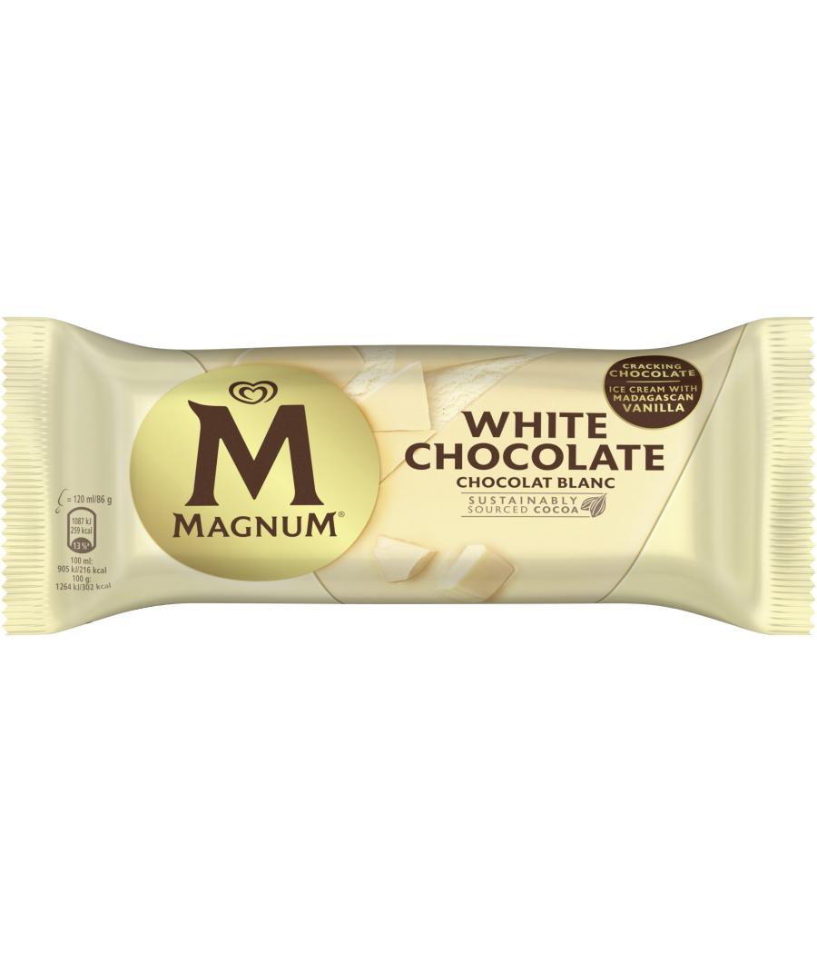 MAGNUM GLACE BATONNET CHOCOLAT BLANC 1X110ML 86 G