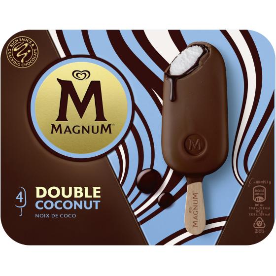 MAGNUM GLACE BATONNET DOUBLE COCO 4X88ML 292 G