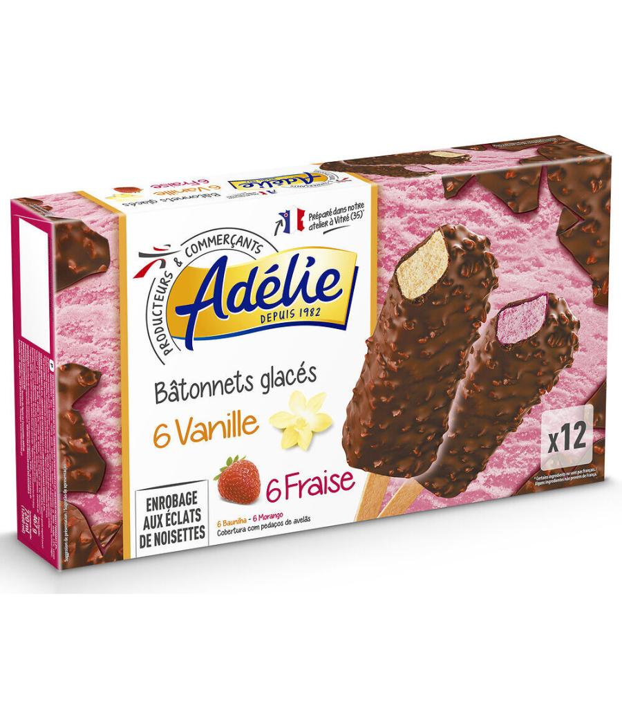 BATONNET VANILLE FRAISE ADELIE 720G