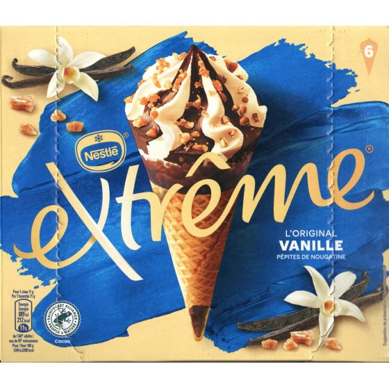 GLACE VANILLE NOUGATINE EXTREME NESTLE X6 426G