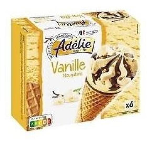 CONE VANILLE (G) NOUGATINE X6 - 120ML 720 G