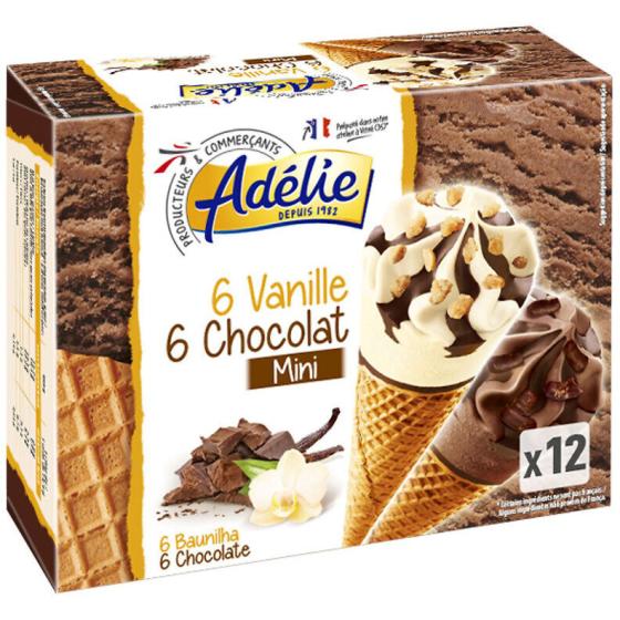 MINI CONE G VANILLE - G CHOCOLAT 6 X 360 G