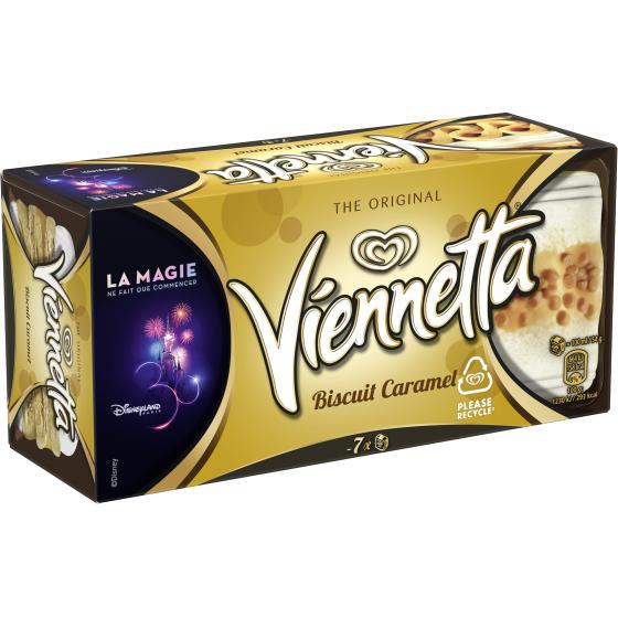 VIENNETTA GLACE DESSERT BISCUIT CARAMEL 350G