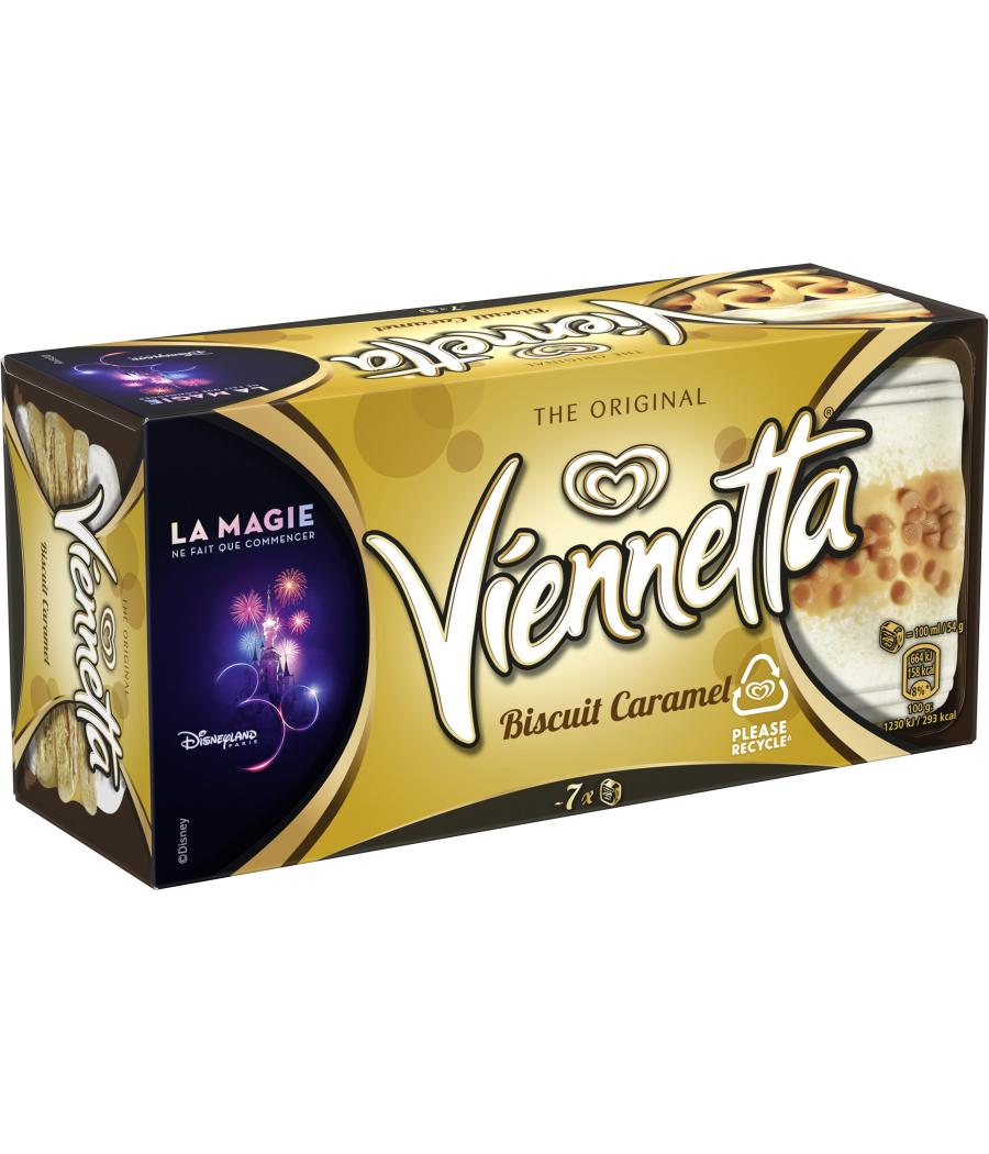 VIENNETTA GLACE DESSERT BISCUIT CARAMEL 350G