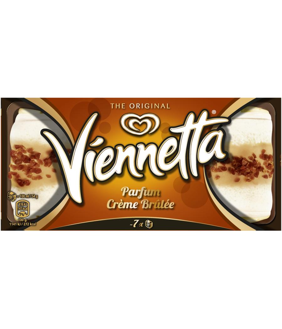 VIENNETTA GLACE DESSERT CREME BRULEE 7 PARTS 650ML 350 G