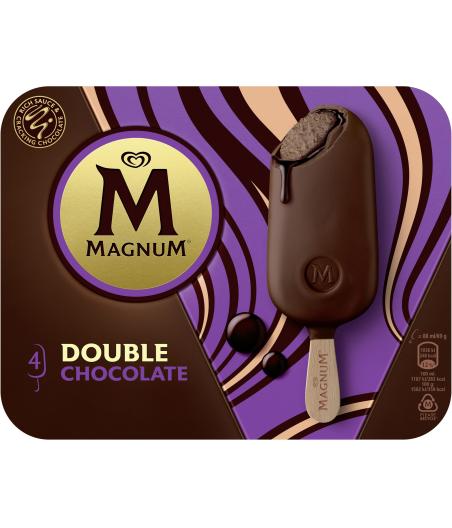MAGNUM GLACE BATONNET DOUBLE CHOCOLAT 4X88ML 276 G