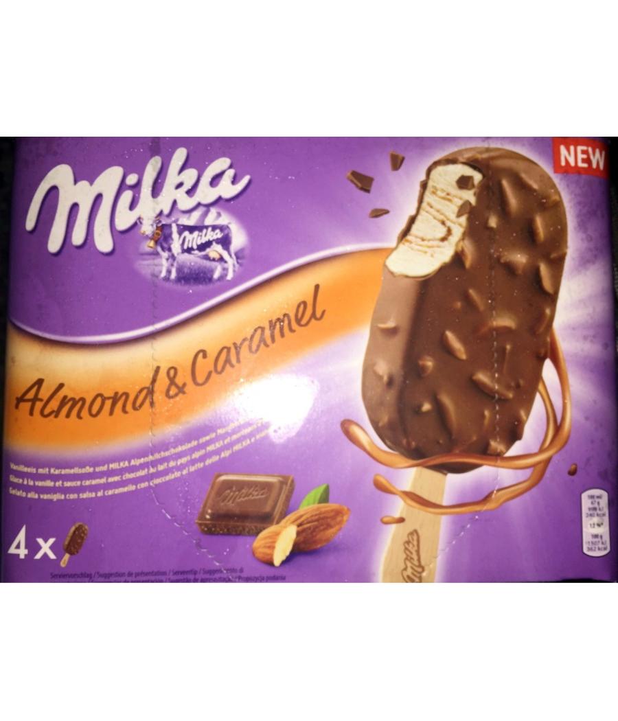 MILKA BATONNETS AMANDES & CARAMEL 4*100 ML/67 G - 400 ML/268 G