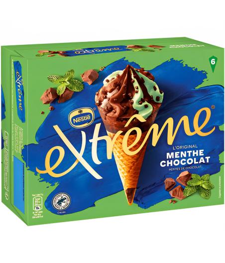 EXTREME MENTHE CHOCOLAT PEPITES DE CHOCOLAT 6 X 71 G 426 G