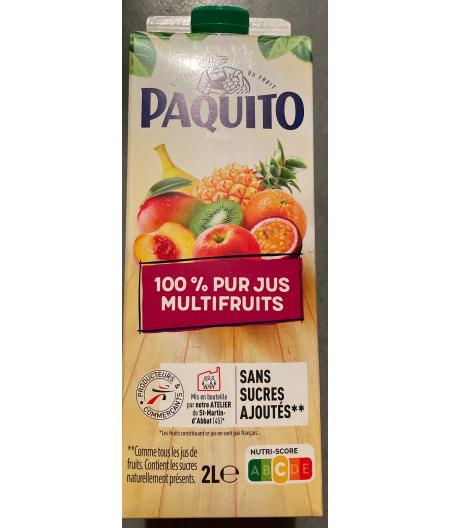 100% PUR JUS MULTIFRUITS 2L