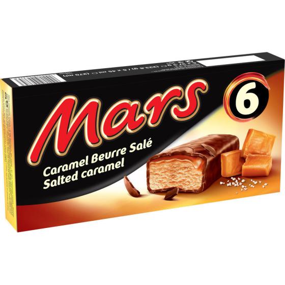 MARS GLACE CARAMEL AU BEURRE SALE 6 X 373 G