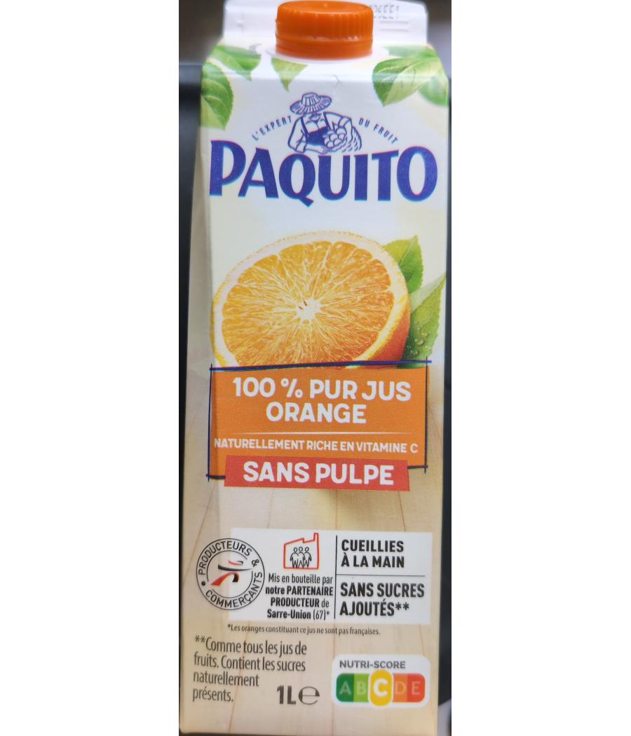 100% PUR JUS D'ORANGE SANS PULPE 1000ML 100% PUR JUS D'ORANGE SANS PULPE 1000ML