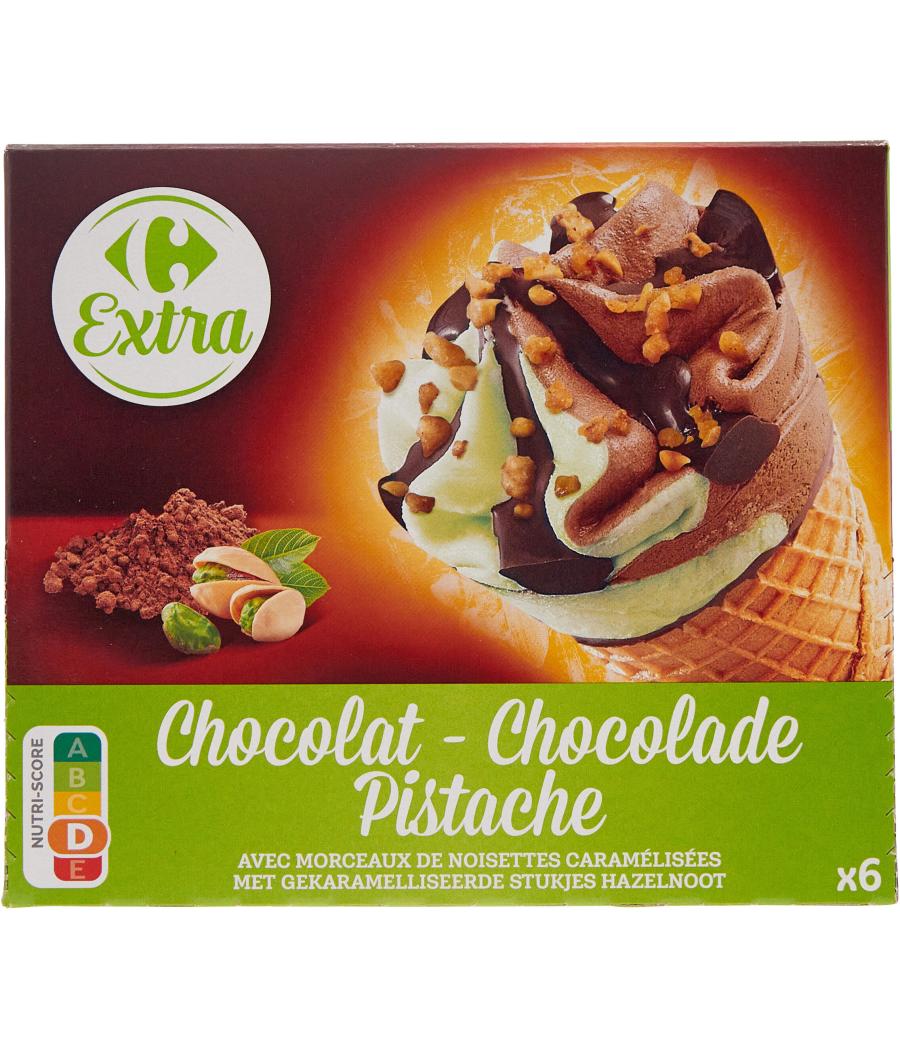 GLACE CHOCOLAT PISTACHE CARREFOUR 411,4G