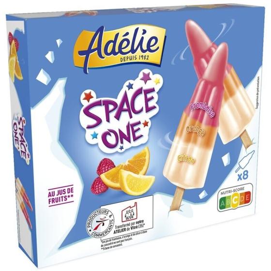 SPACE ONE ORANGE CITRON FRAMBOISE ADELIE 480G