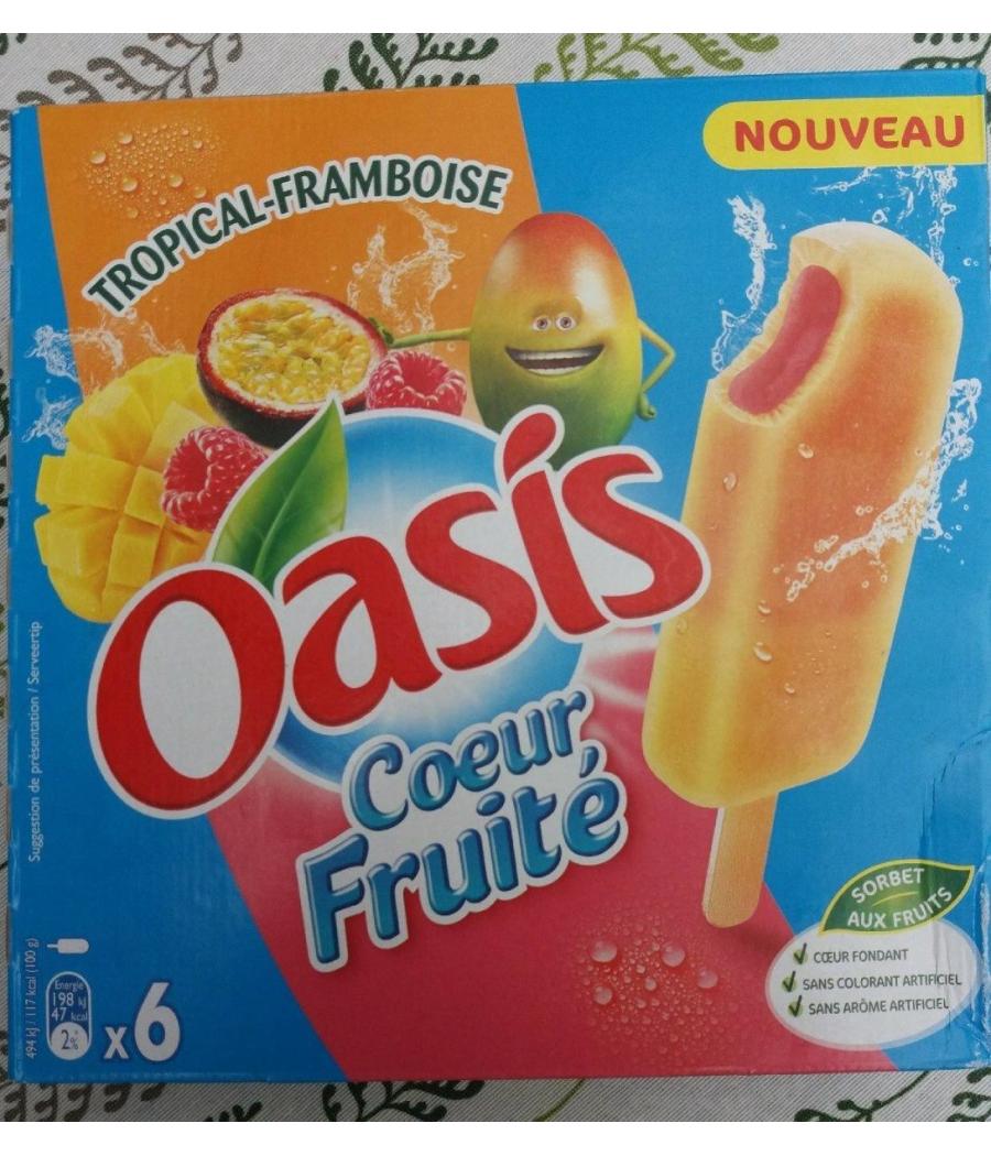 COEUR FRUITE TROPICAL FRAMBOISE OASIS
