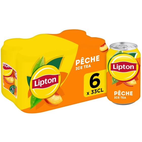 THE GLACE SAVEUR PECHE LIPTON 6X33CL