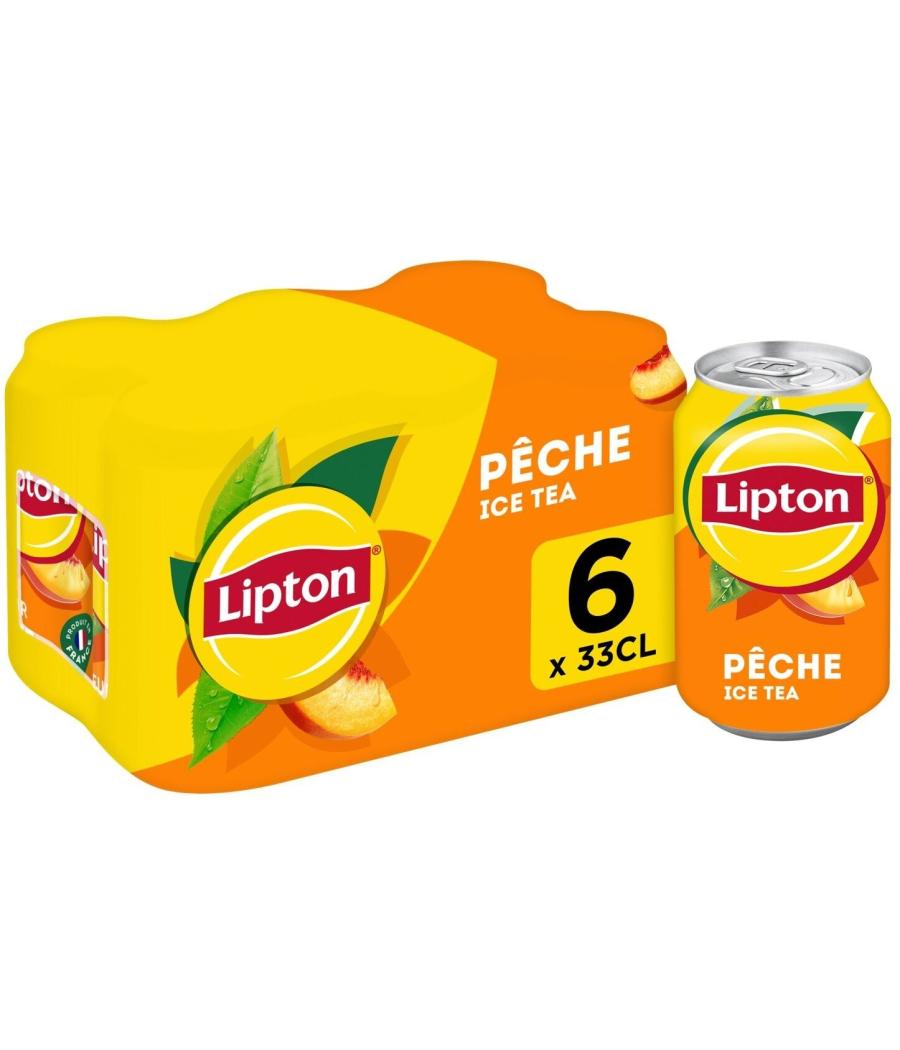 THE GLACE SAVEUR PECHE LIPTON 6X33CL