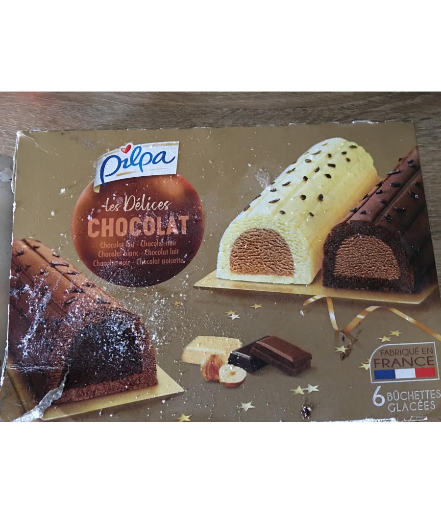 BUCHETTES 3 CHOCOLATS X6 PILPA 360G