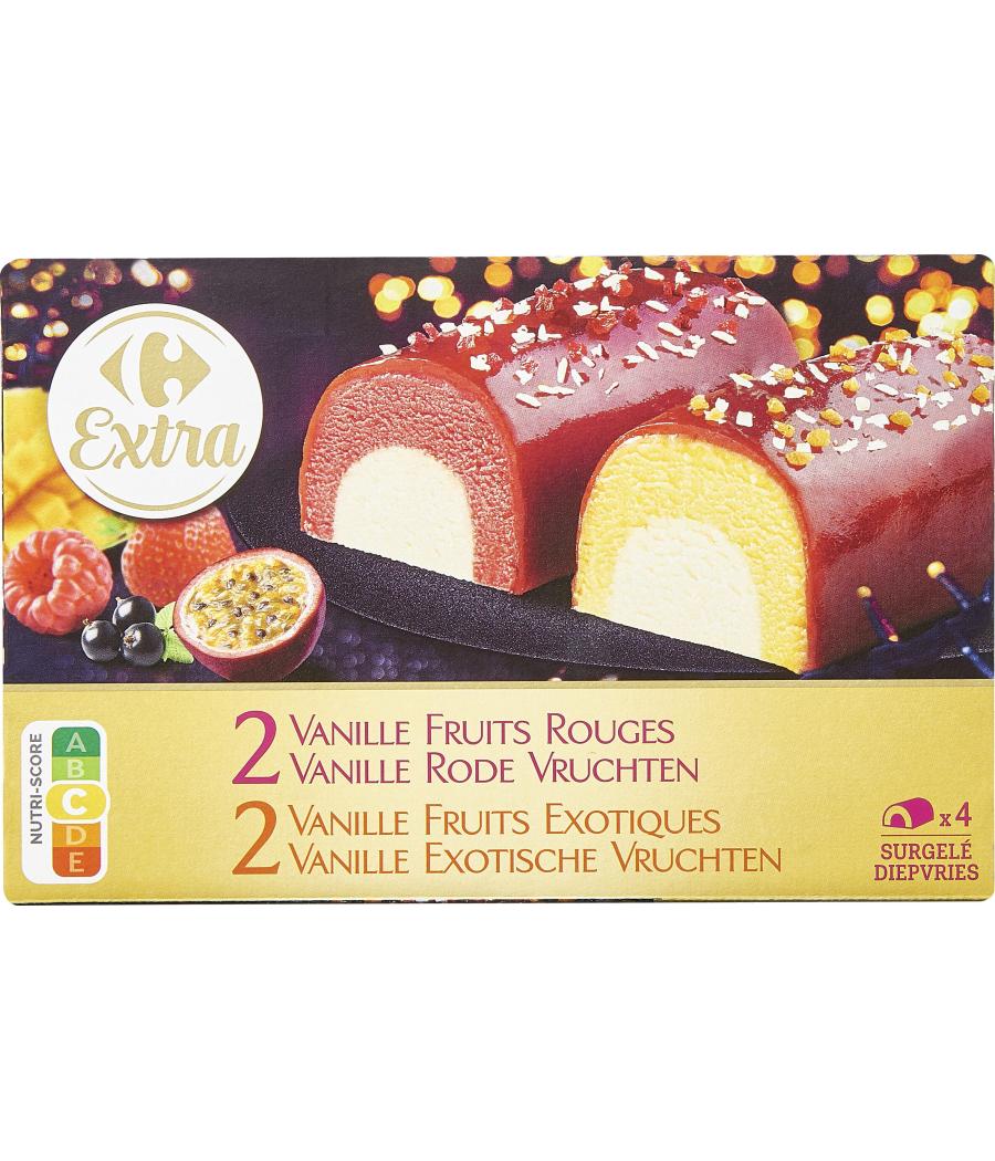 2 VANILLE FRUITS ROUGES 2 VANILLE FRUITS EXOTIQUES 310 G