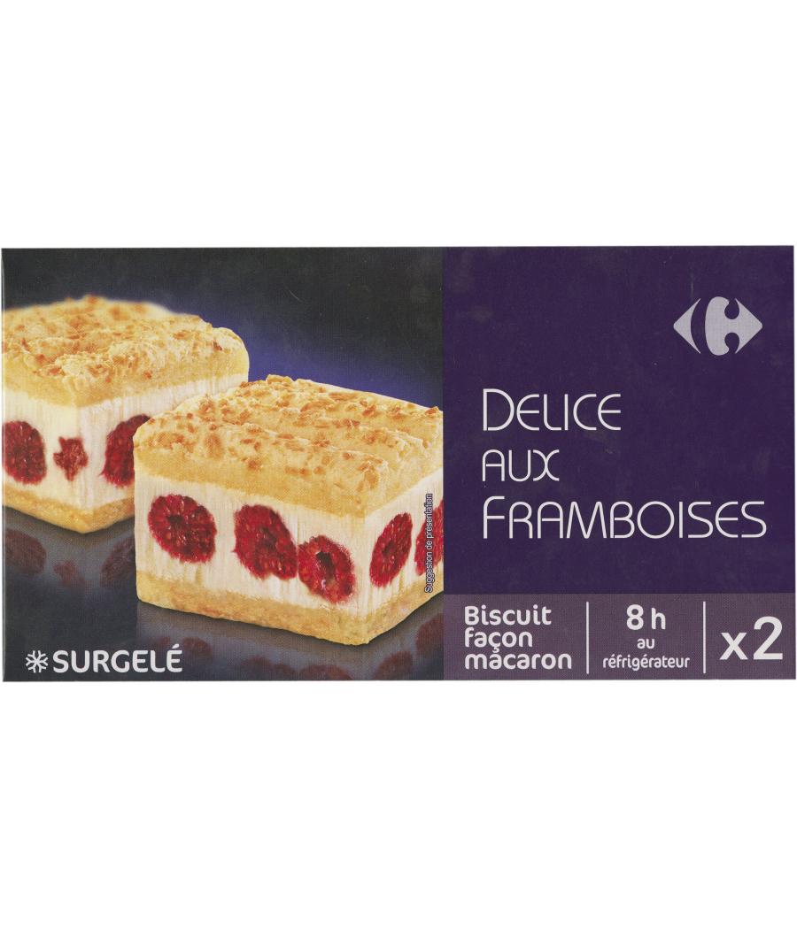 DELICE AUX FRAMBOISES FACON MACARONS CARREFOUR 76G
