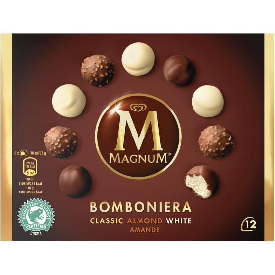 BOMBONIERA CLASSIC ALMOND WHITE 104G