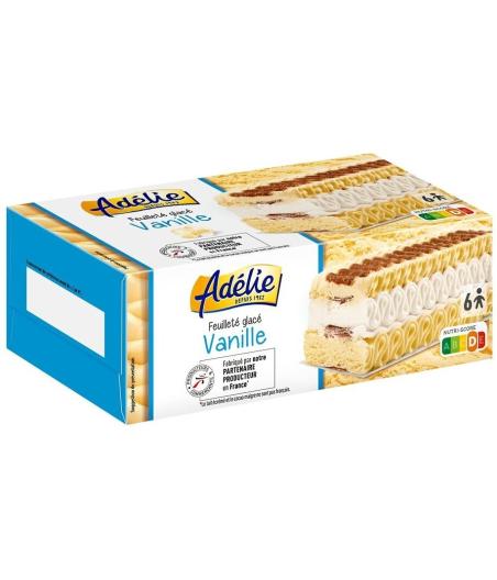 GLACE ADELIE FEUILLETE  VANILLE 650G