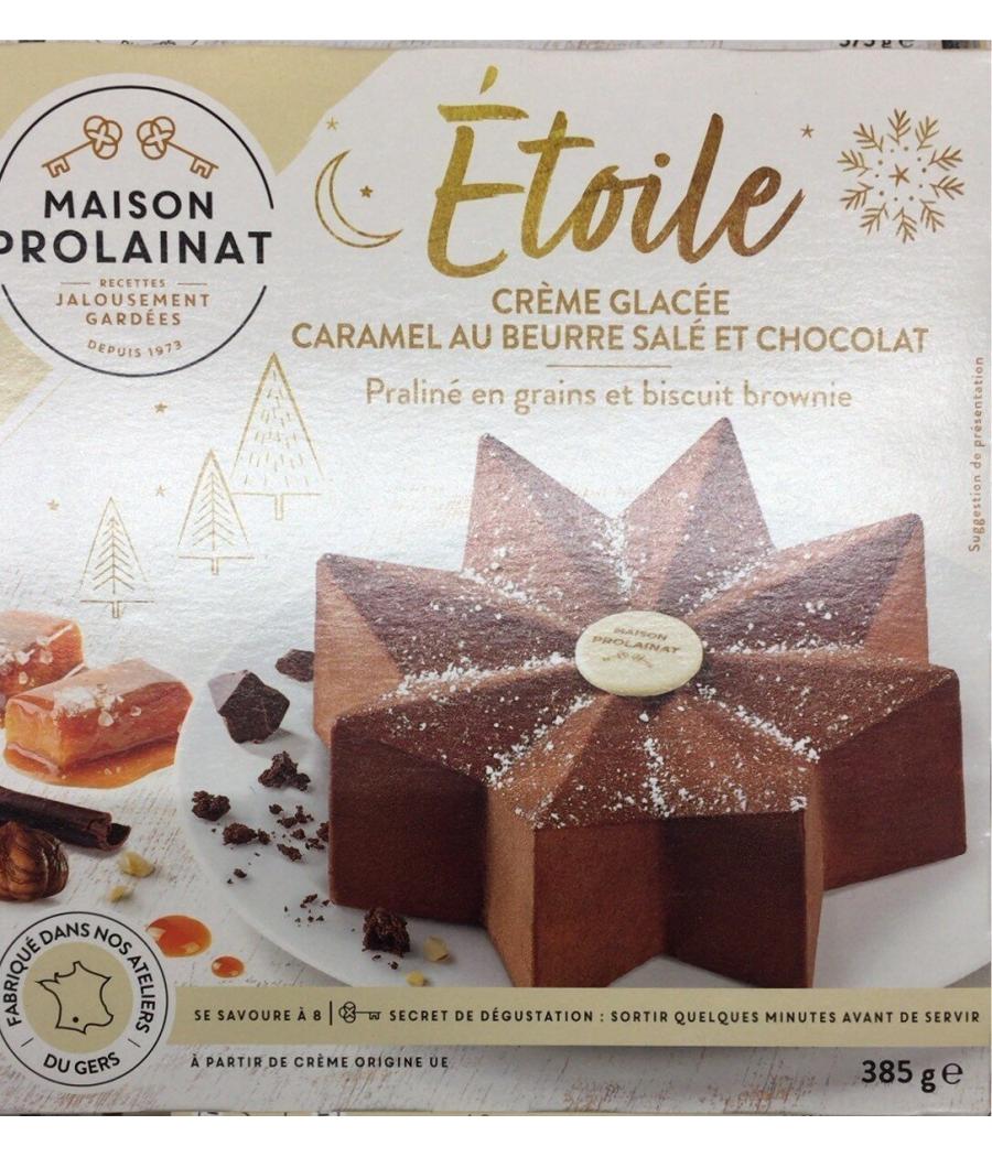 ETOILE - CREME GLACEE CARAMEL AU BEURRE SALE ET CHOCOLAT 385 G