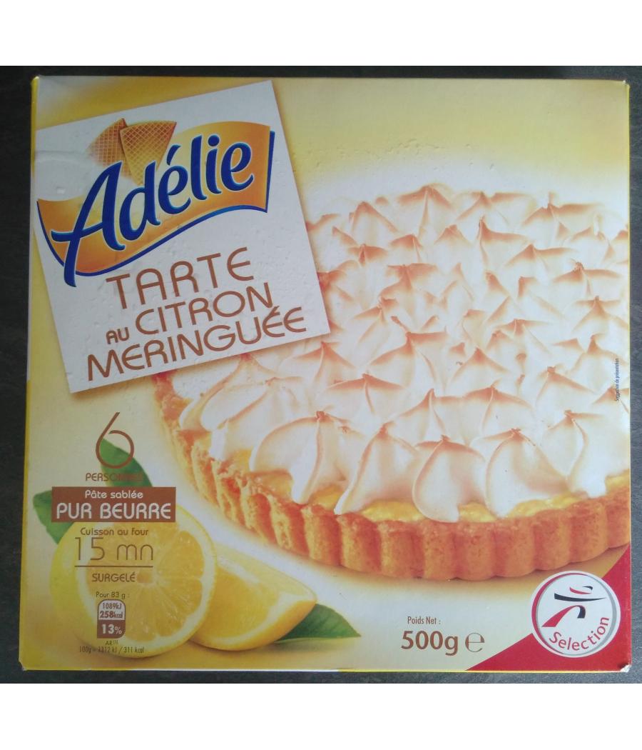 TARTE AU CITRON MERINGUEE, PATE SABLEE PUR BEURRE, LA BOITE DE 500 G