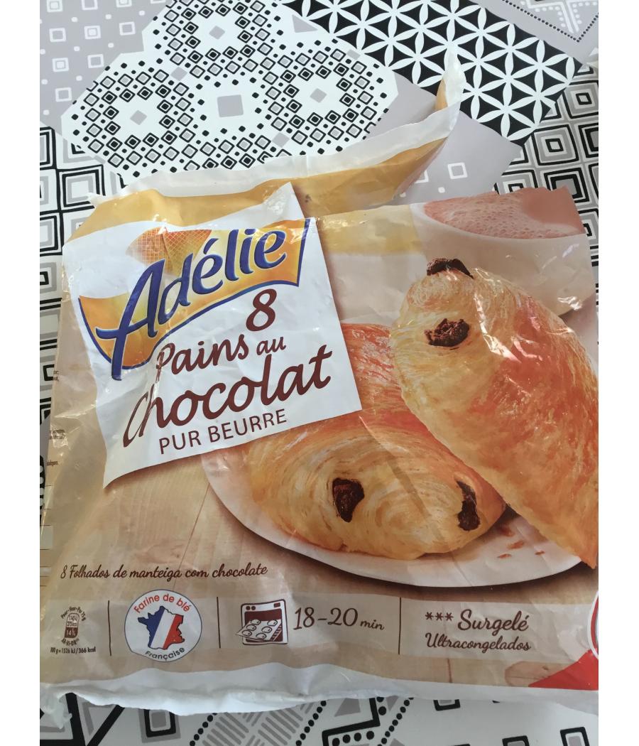 PAINS AU CHOCOLAT PUR BEURRE SURGELES ADELIE X8
